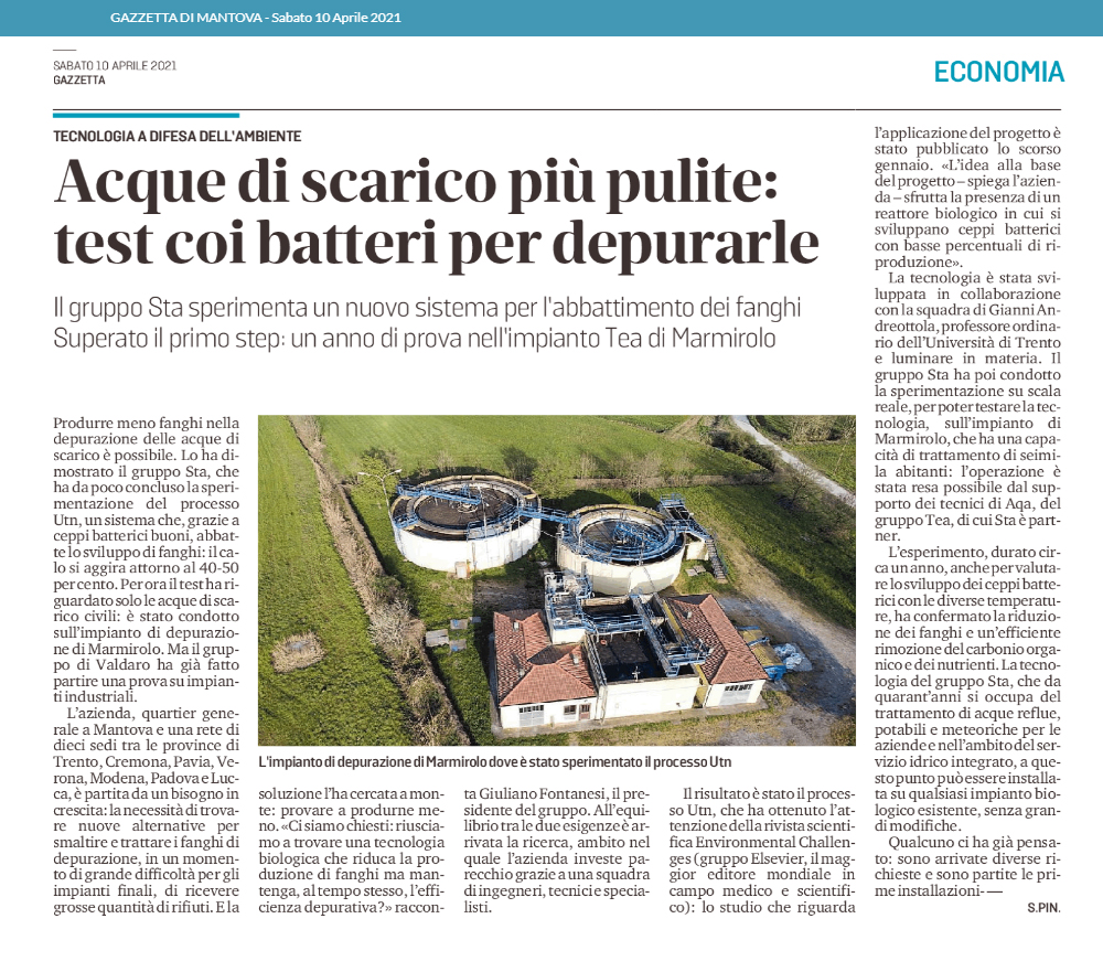 Cleaner wastewater - Test with bacteria to purify